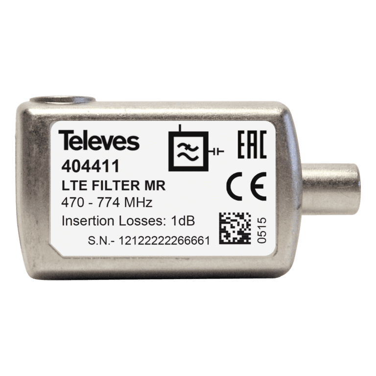 MR (Srednje odbijanje) LTE/4G filtri 470...774 MHz (Ch.58), konektor "IEC"