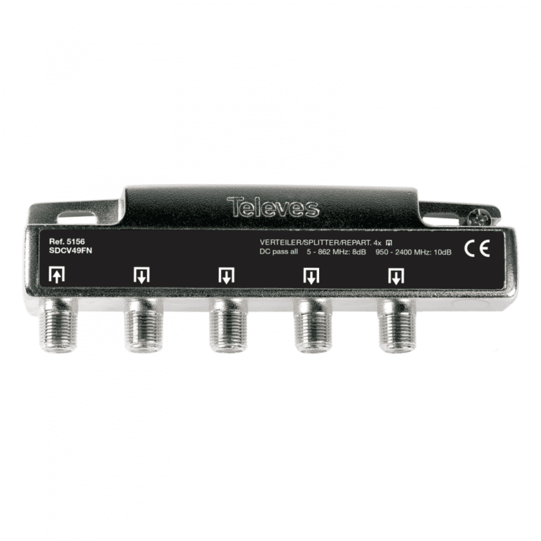 F 4W razdjelnik, s dvosmjernim DC prolazom 5...2400 MHz 8 dB/10 dB