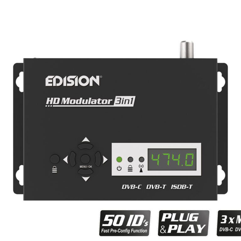 HDMI Modulator 3u1, DVB-C, DVB-T ili ISDB-T/MPEG4