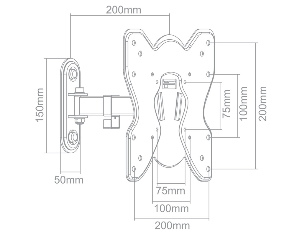 LCD OLED LED TV zidni nosači zglobni