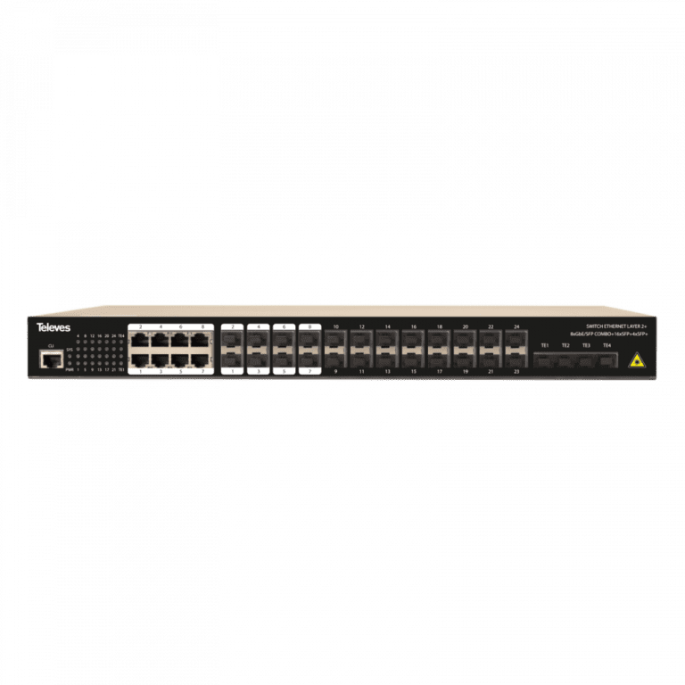 Ethernet Switch Layer 2+ 8x Combo GbE/SFP + 16xSFP (1Gbps) + 4xSFP+ (10Gbps)