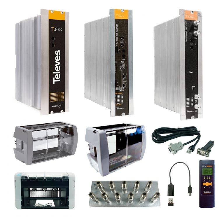 Televes transmodulatori DVB-S/S2 - COFDM za HOTELSKE sustave i pribor za ugradnju