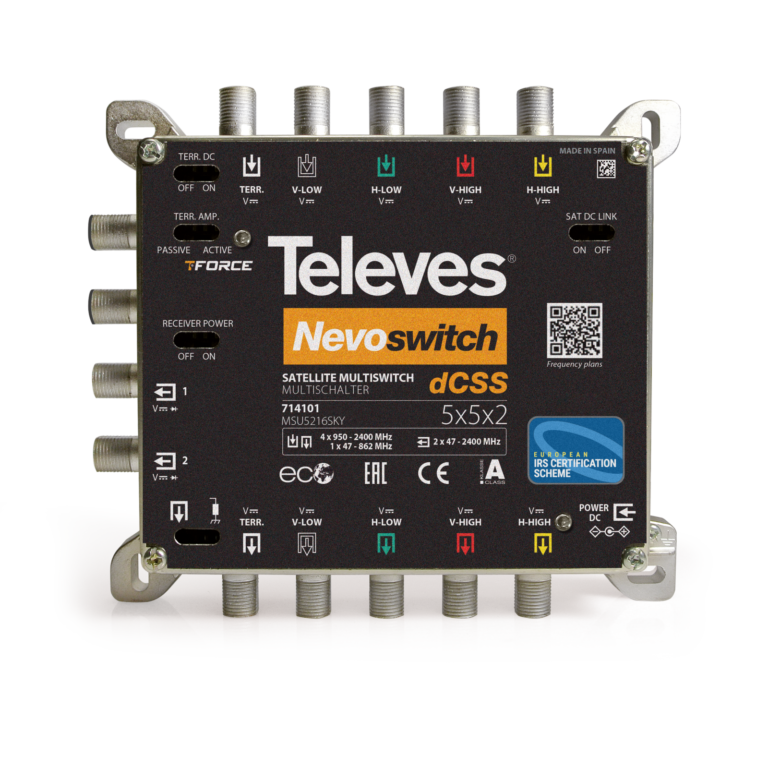 dCSS_NevoSwitch_5_ulaza_2_izlaza_hotelski_antenski_sustavi_prodaja_distribucija_televes_tehnoalarm_hrvatska